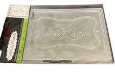 Darice Embossing Essentials Folder Thank You Framed Appreciation