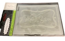 Darice Embossing Essentials Folder Thank You Framed Appreciation