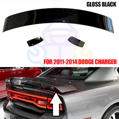 For 2011-2014 Dodge Charger Super Bee Style Gloss Black NEW Rear Spoiler