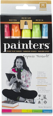 Painters Neon Brights Markers Pack of 5           2190355 New In Pack