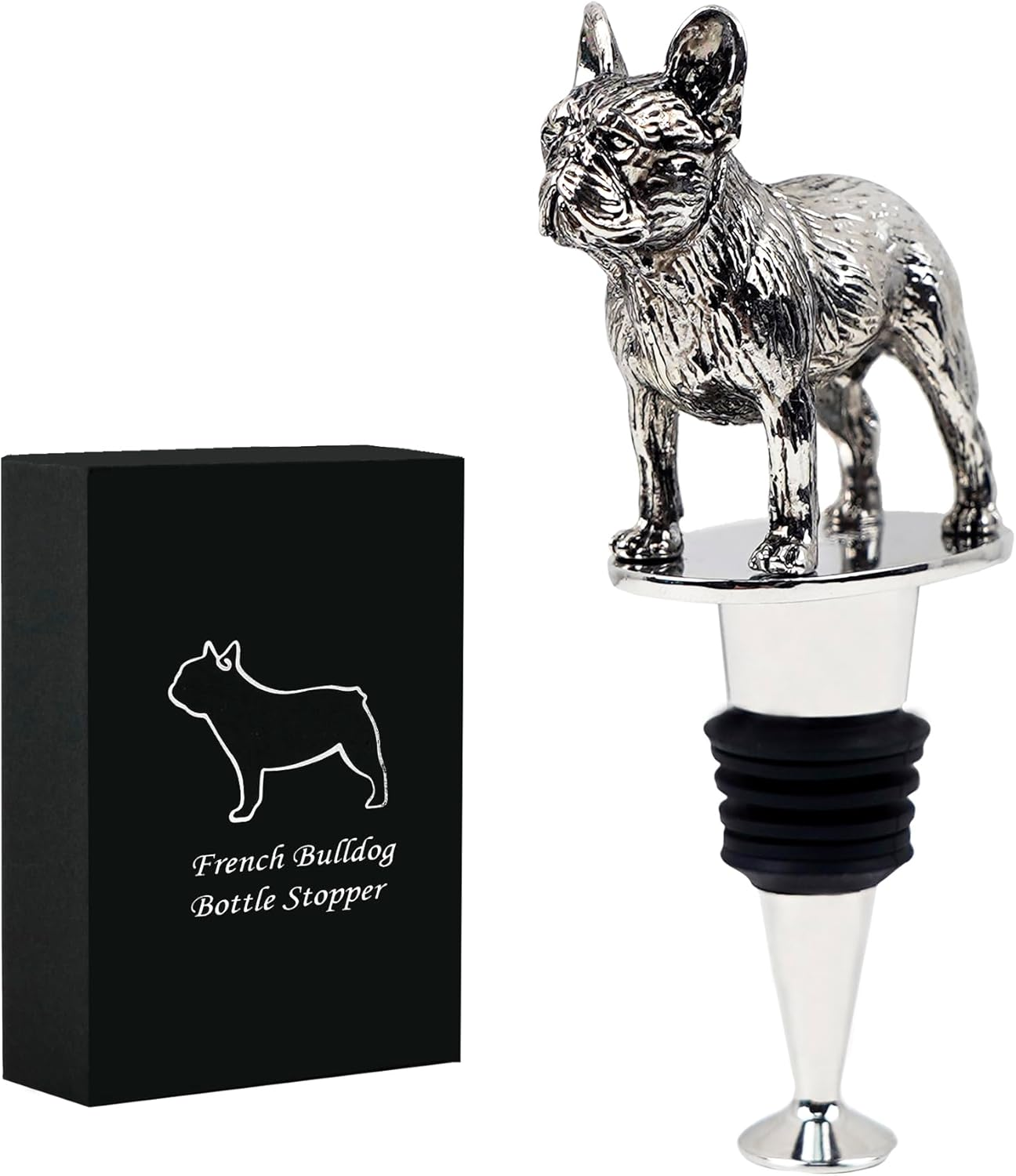 French Bulldog Frenchie Dog Wine Bottle Stopper, French Bulldog Gifts Wine Gifts