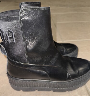 Puma Women's US 8 Fenty x Rihanna Chelsea Sneaker Black Boots