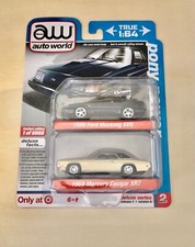 Auto World Target Exclusive 2-Pack 1986 Ford Mustang SVO  1969 Mercury Cougar