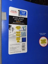 Five Star Advance Notebook 1 Subject College Ruled 100 Sheets Assorted