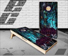 Cerberus Wolf Cornhole Boards Bean Bag Toss Game