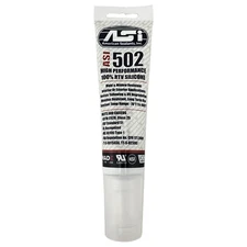 ASI 502 Clear Food Grade 100% RTV Silicone Sealant - 2.8 Oz Squeeze Tube