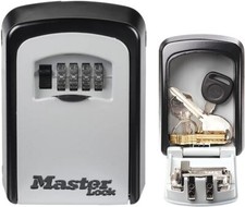 MASTER LOCK Key Safe Wall Mounted, Medium 85 x 119 x 36 mm, Outdoor, 