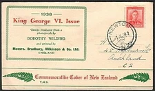 NEW ZEALAND 1938 GVI 1d red commem FDC.....................................62791