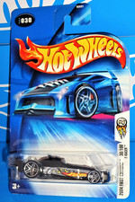 Hot Wheels 2004 First Editions #30 F-Racer Black w/ Chrome Sides PR5s