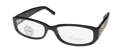 LUXE 349 EYEGLASS FRAME/GLASSES MADE WITH GENUINE ILLUSTRA CRYSTALS DESIGNER HOT