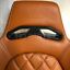 thumbnail 7  - 2 X TANAKA TAN PVC LEATHER RACING SEATS RECLINABLE + DIAMOND STITCH FOR BMW