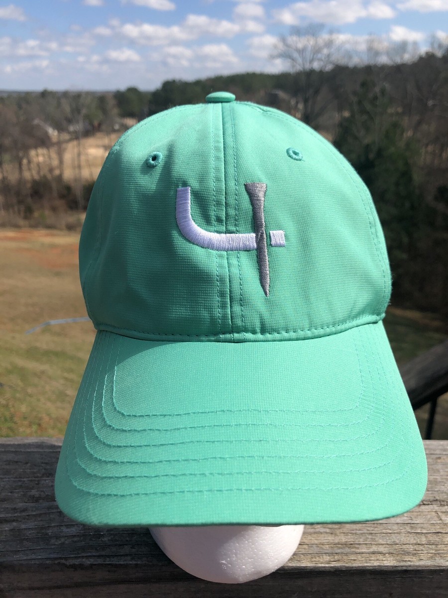 Adidas Green Golf Baseball Tee Cap Embroidered Logo EUC Cool Dad