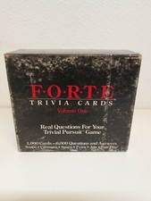Forte Trivia Cards, Volume One, Use Alone or With Your Trivial Pursuit Game