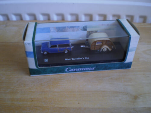 CARARAMA 1/72 MINI TRAVELLER AND CARAVAN MINT IN BOX - Afbeelding 1 van 6
