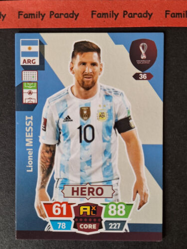 Lionel Messi 36 Argentine HERO Carte Panini Adrenalyn XL World Cup 2022 Qatar - Photo 1/2