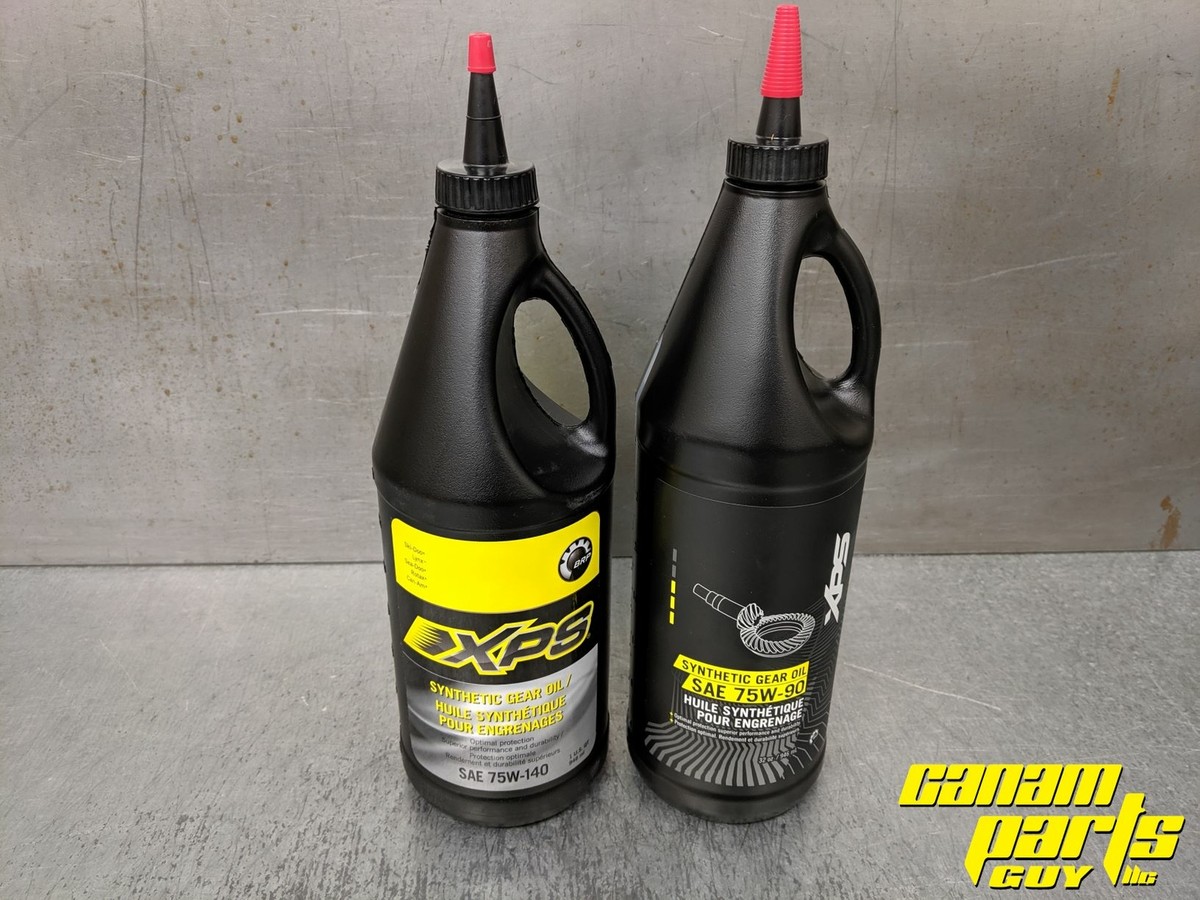 2 QUARTS XPS SYNTHETIC GEAR OIL COMBO PACK 75-90 AND 75-140 Can-am