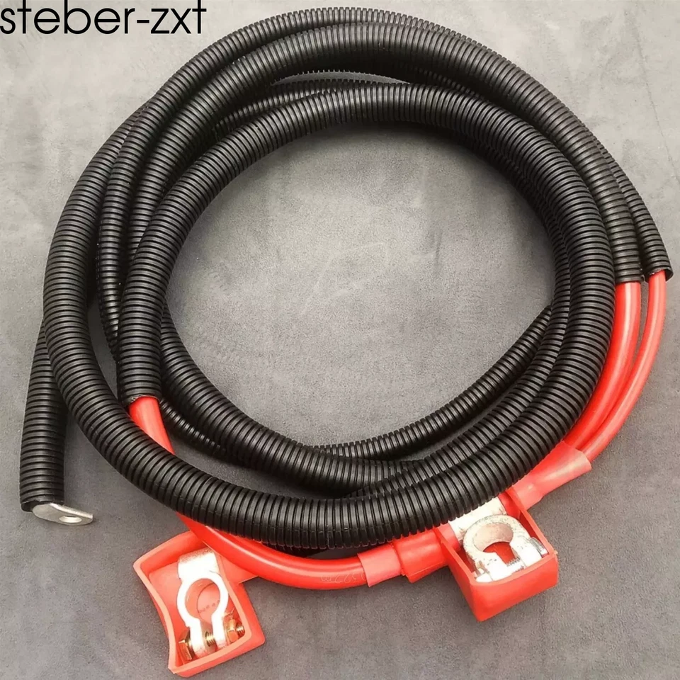 Kit de cable de arranque de batería negativo y positivo Powerstroke para Ford 1994-97 7,3 L Foto 4 de 4
