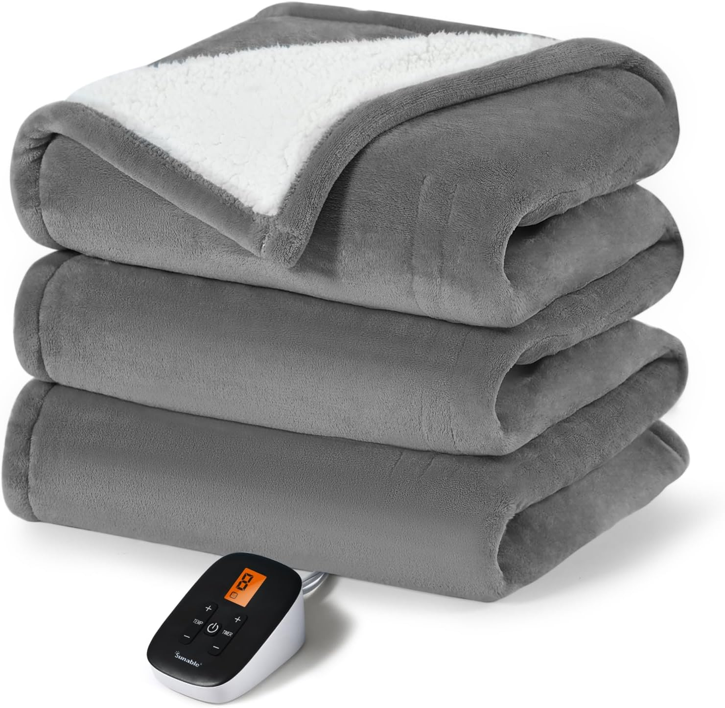 Manta eléctrica térmica - Manta lavable a máquina con ajustes de tiempo Heat Setti