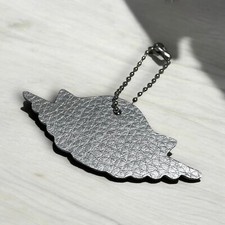 Nike Air Jordan Wings Silhouette Silver Hang Tag Shoetag Key Chain