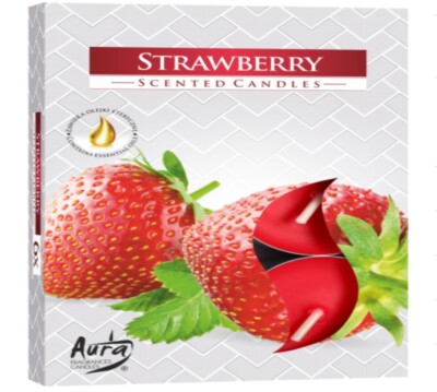 Aura Candles 6x Duftkerze Kerze Kerzen Teelichter Teelicht  Packung Duftauswahl