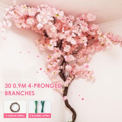 Artificial Cherry Blossom Tree Home Decor Decor Indoor Outdoor Home Office Party