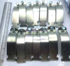 Rigid Lot of 14 Steel Conduit Pipe Clamps for Unistrut Straps New