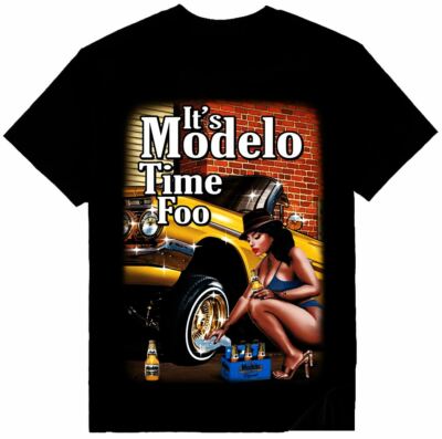 Lowrider Impala Modelo Time Mens Heavyweight -T-Shirt Print On