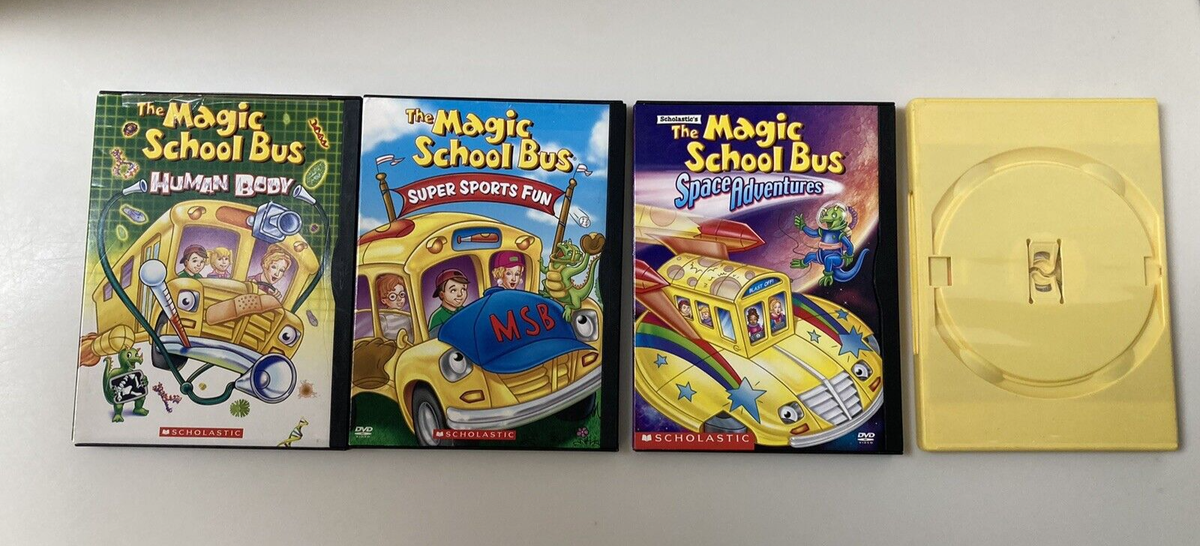 The Magic School Bus DVD Lot 4 DVDs NR Human Body Sports Fun Space