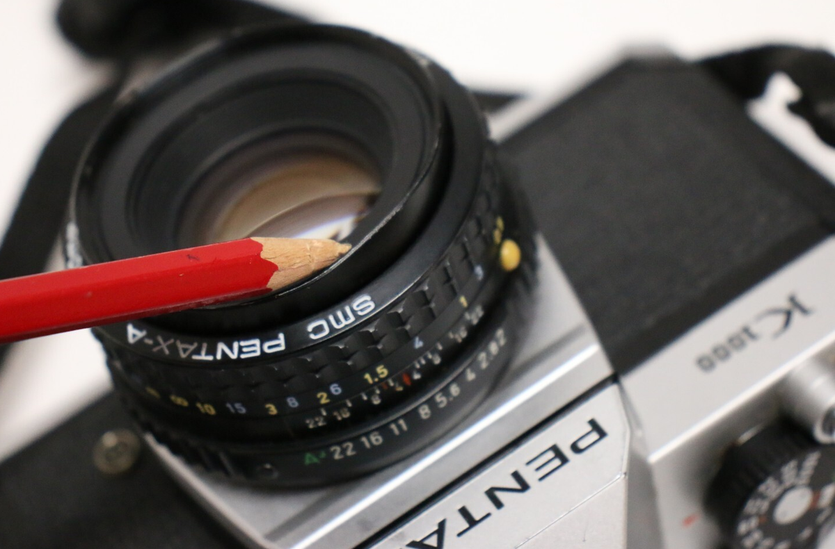 PENTAX K1000 SLR Film Camera with SMC Pentax-A 1:2 50mm Lens