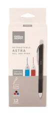 Office Depot Astra Retractable Gel Ink Pens 12 Count Assorted Colors