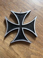 Vintage Surfer / Biker Maltese Iron Cross 4” Cast  60s Dead Stock Casted Chopper