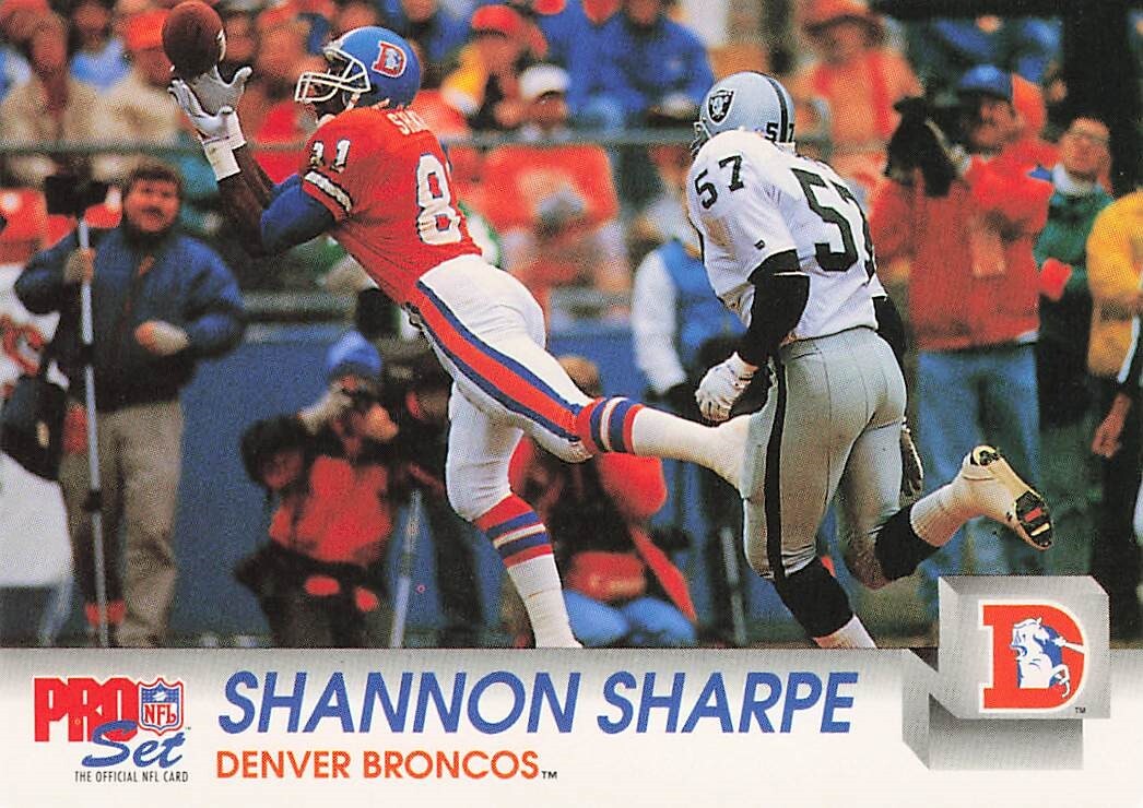 Shannon Sharpe 1992 NFL ProSet Football Card #487 | eBay