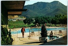Postcard Mountains seen from poolside, Lawrence Welk Country Club - California