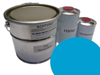 5 Liter Set 2K Autolack für DAF 1293929 Olympic Blue kein Klarlack Lackpoint