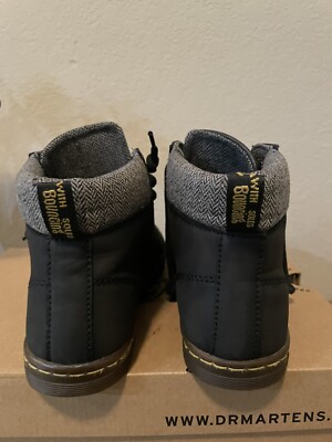 Dr.Martens Maelly—Padded Collar Black Leather Canvas Ankle  display picture 1