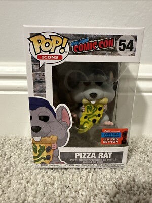 Funko POP! Icons: NYCC - Pizza Rat (Blue Hat) #54 2020 NYCC Shared