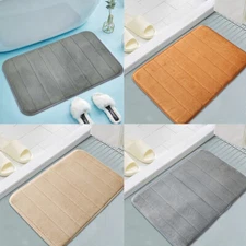 US Luxurious Absorbent Soft Memory Foam Rug Shower Bath Mat Non-Slip 31.5"x19.8"