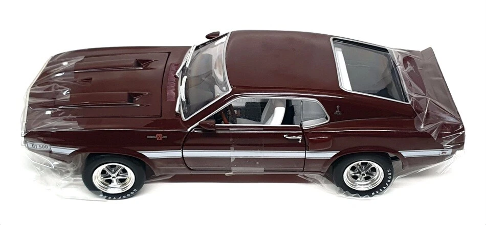 Autoworld 1/18 Scale AMM1290/06 - 1969 Shelby GT-500 - Maroon - Image 4 of 4