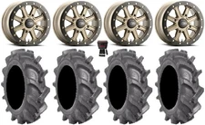 ITP Inertia Bdlk 14" Wheels Br +40mm 30" BKT AT 171 Tires Commander Maverick