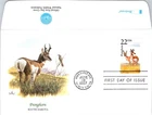 S08-5351, WILDLIFE OF USA, PROGHORN, SOUTH DAKOTA, FLEETWOOD FDC