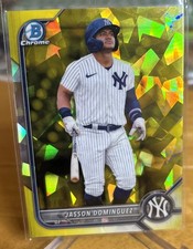 2022 Bowman Chrome Draft Sapphire Jasson Dominguez #BDC-75 Gold  /15 SSP Yankee