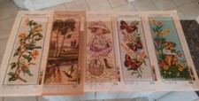 LOT of 5 Vintage Margot De Paris Needlepoint Tapestry Canvas 7" x 18 3/4"