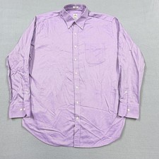 Peter Millar Shirt Mens XL Purple Geometric Cotton Dress Button Down Long Sleeve