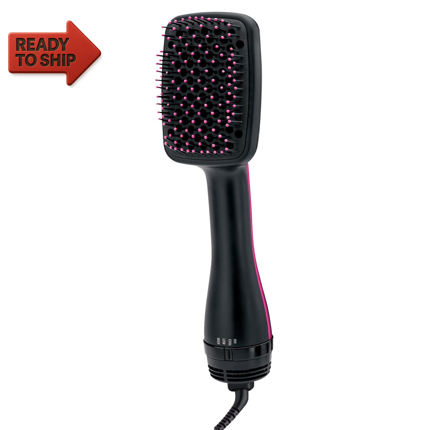 One-Step Hair Dryer and Styler, All-In-One Detangling and Straightener Brush for