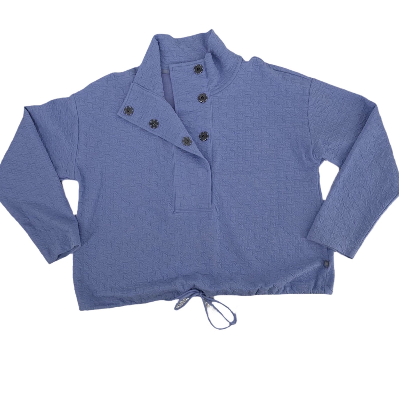 Talbot Snap Placket Pullover Puckered Jacquard Pe… - image 4