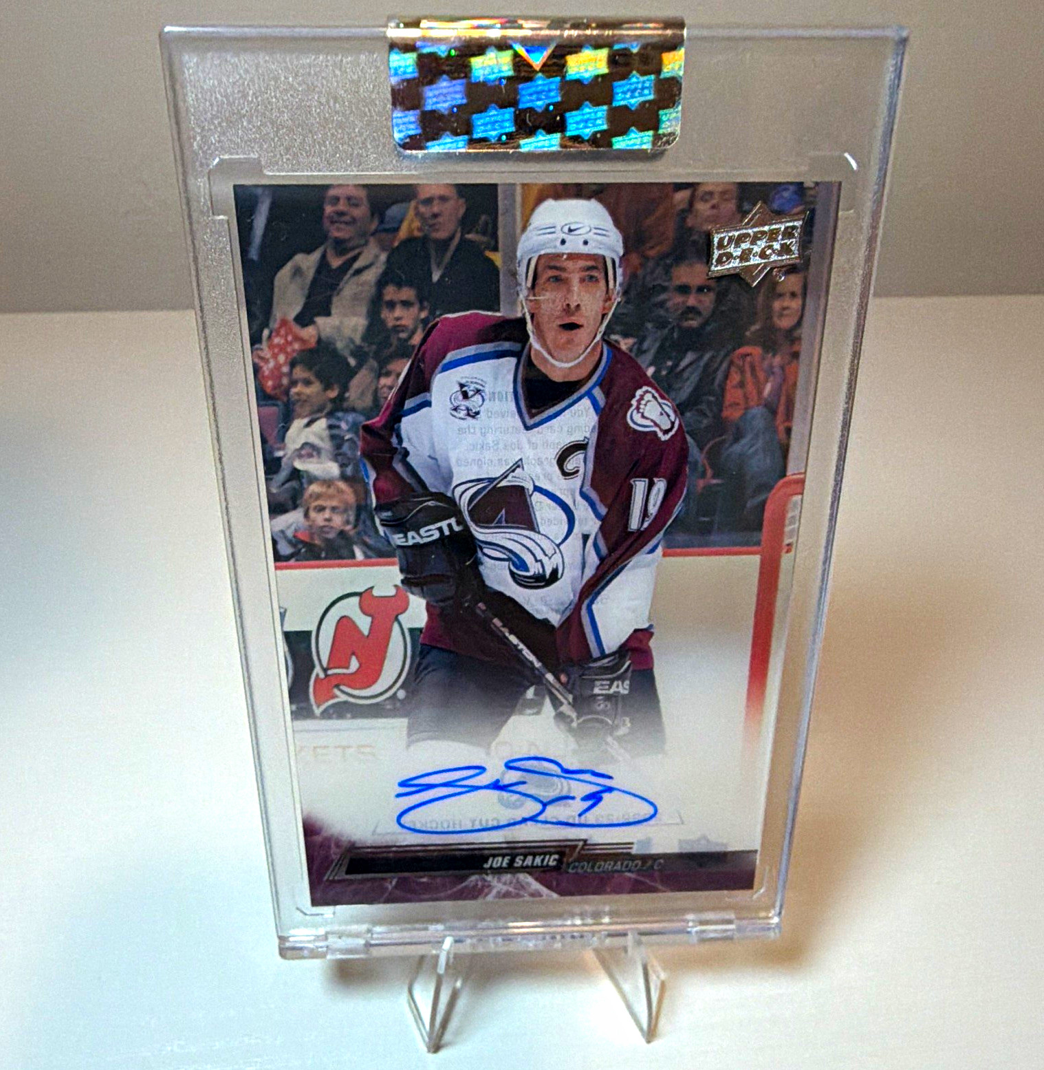 Upper Deck 2022-23 Clear Cut Joe Sakic Auto CC-JS