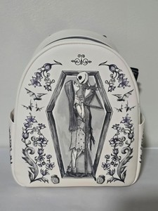 Bioworld Mini Backpack Edward Scissorhands Tim Burton Johnny Depp Halloween Bag Loungefly Edward Scissorhands Sherpa Mini Backpack main image 4