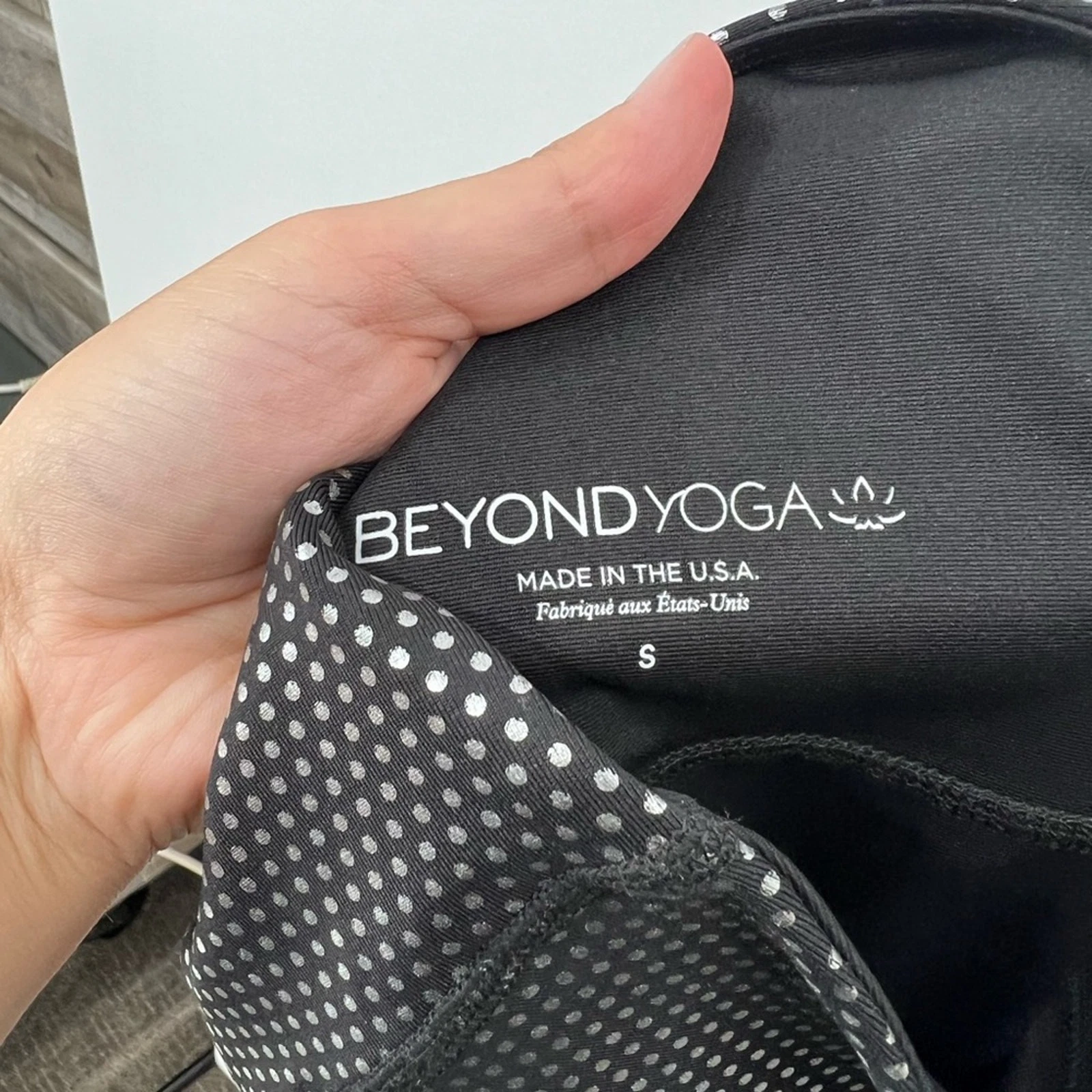 beyond-yoga spot on shimmer high rise leggings