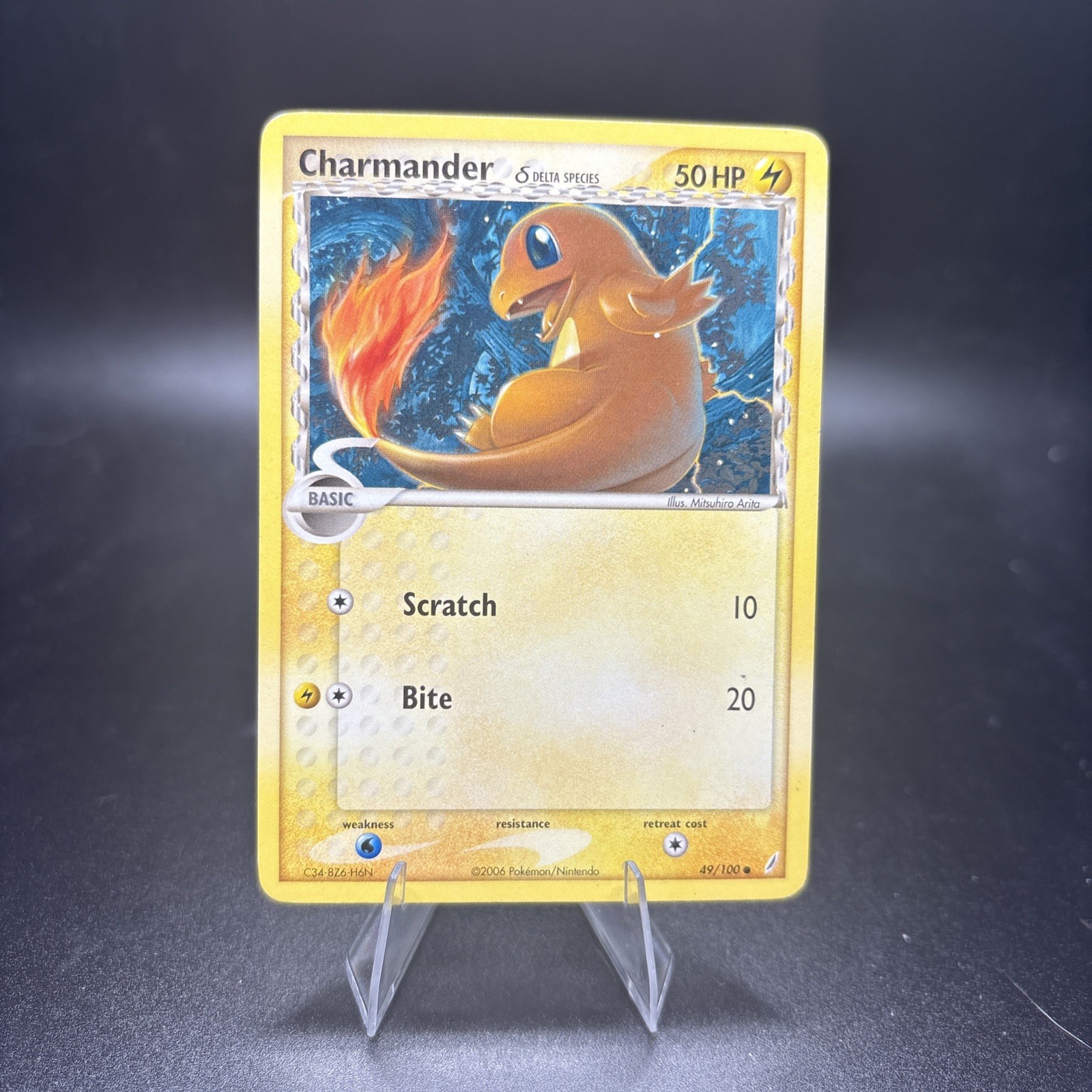Charmander - 49/100 - Pokemon Crystal Guardians Non-Holo Card MP -c