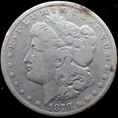 KAPPYSCOINS GH705 1878CC CARSON CITY  FINE  MORGAN SILVER DOLLAR
